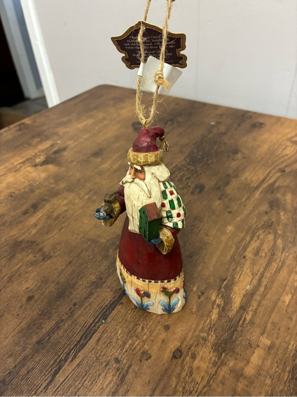 Jim Shore Heartwood Creek Santa with Birds/Birdhouse Ornament - Picture 2 of 10
